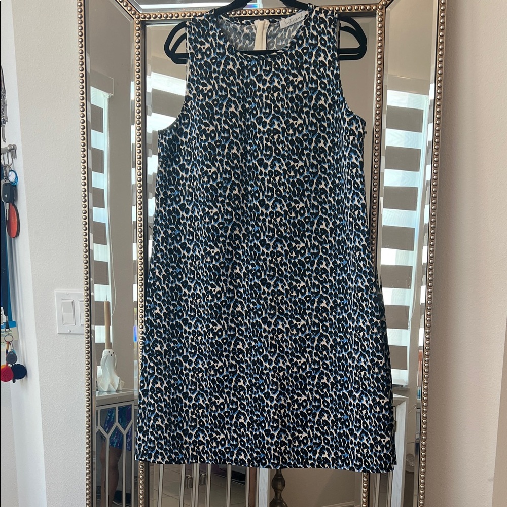 Chic Leopard Print Sleeveless Mini Dress